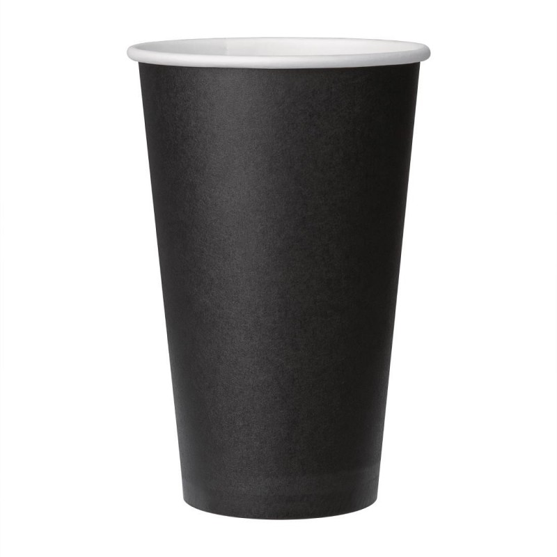 Gobelets boissons chaudes paroi simple Fiesta Recyclable noirs 455ml (lot de 50) GF045 Fiesta Gobelets boissons chaudes paroi simple Fiesta Recyclable noirs 455ml (lot de 50) GF045 Fiesta