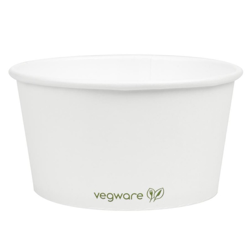 Bols à soupe / glace compostables Vegware 350ml (Lot de 500) GF046 Vegware Bols à soupe / glace compostables Vegware 350ml (Lot de 500) GF046 Vegware