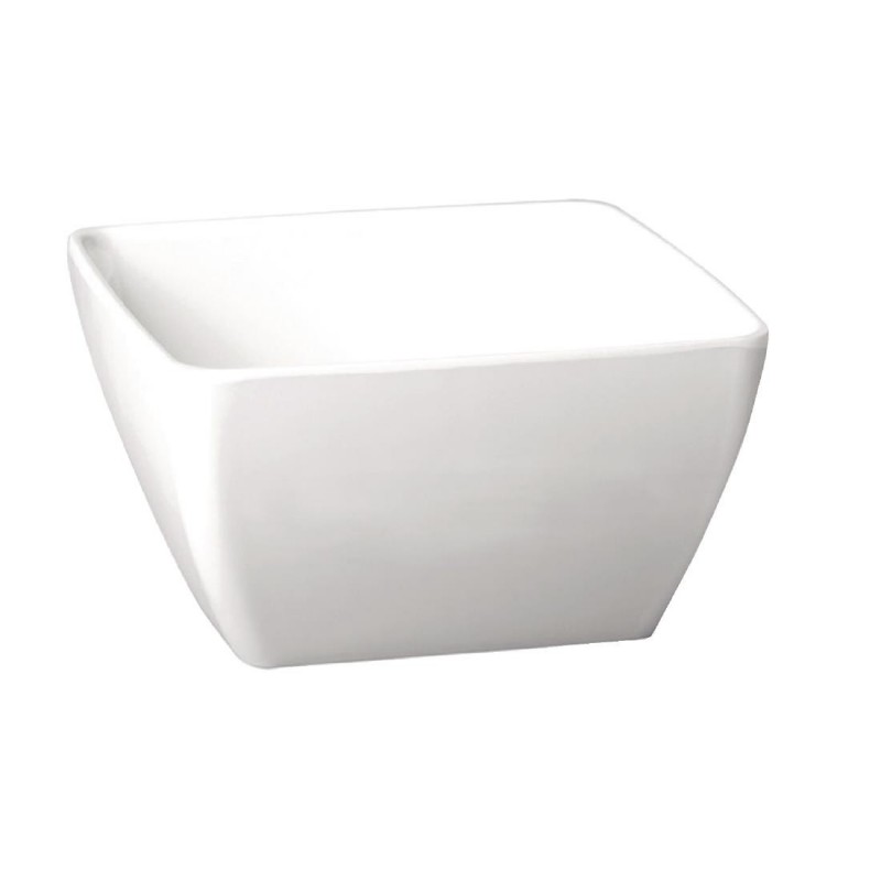 Bol carré en mélamine APS Pure blanc 90mm GF132 APS Bol carré en mélamine APS Pure blanc 90mm GF132 APS