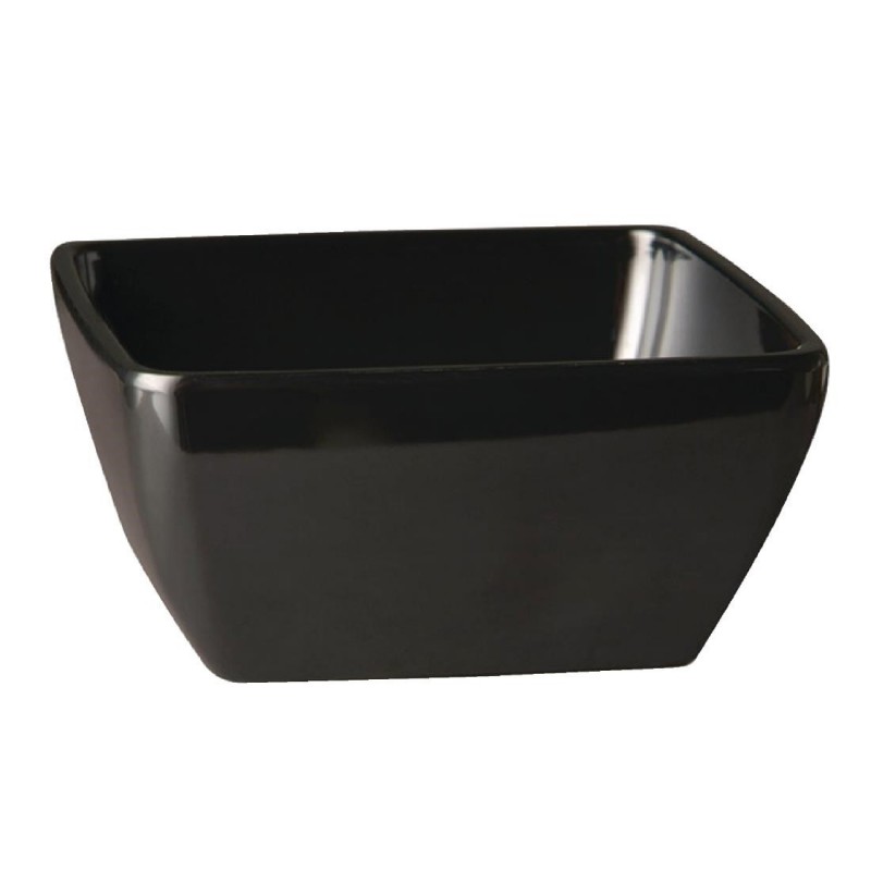 Bol carré en mélamine APS Pure noir 90mm GF133 APS Bol carré en mélamine APS Pure noir 90mm GF133 APS