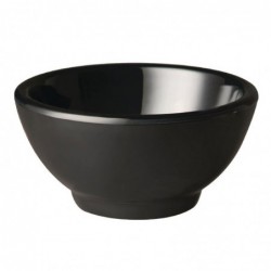 Bol rond en mélamine APS Pure noir 130mm GF145 APS