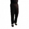 Pantalon de cuisine mixte traité au Teflon Easyfit noir XL A029T-XL Whites Chefs Clothing