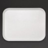 Plateau self-service en fibre de verre Olympia Kristallon gris clair 355 x 460mm GF241 Olympia