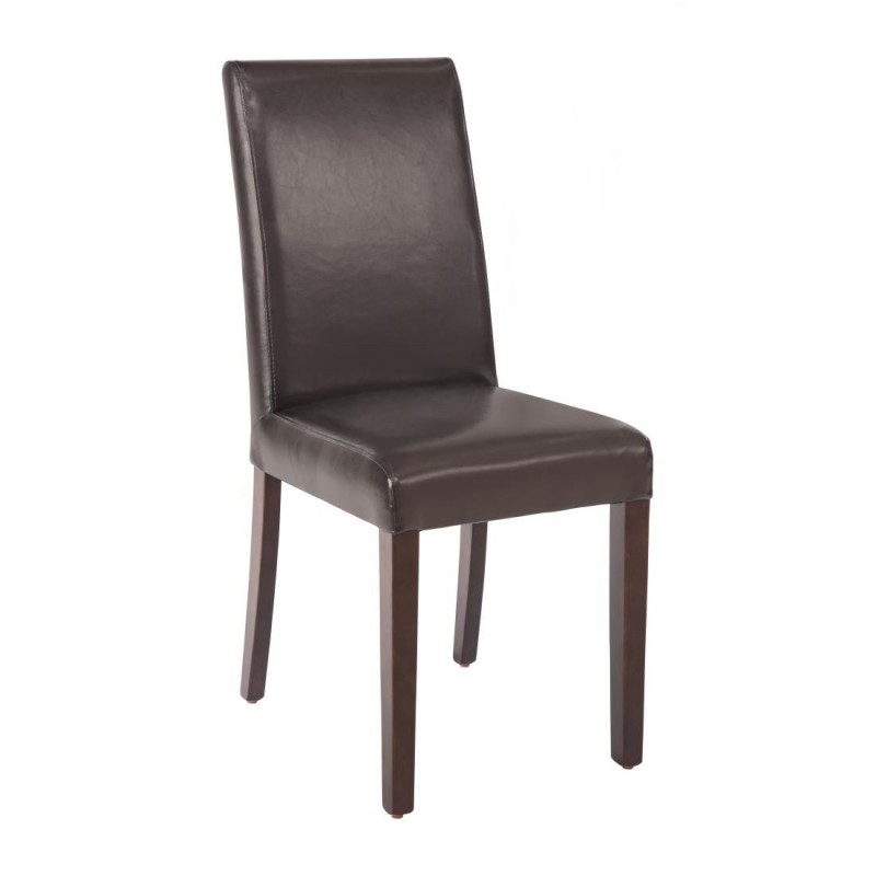 Chaises en simili cuir Bolero marron foncé (Lot de 2) GF955 Bolero Chaises en simili cuir Bolero marron foncé (Lot de 2) GF955 Bolero