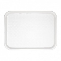 Plateau fast food en plastique Olympia Kristallon blanc 345 x 265mm GF995 Olympia