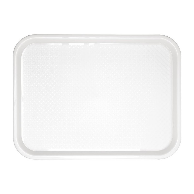 Plateau fast food en plastique Olympia Kristallon blanc 345 x 265mm GF995 Olympia Plateau fast food en plastique Olympia Kristallon blanc 345 x 265mm GF995 Olympia
