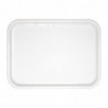 Plateau fast food en plastique Olympia Kristallon blanc 345 x 265mm GF995 Olympia