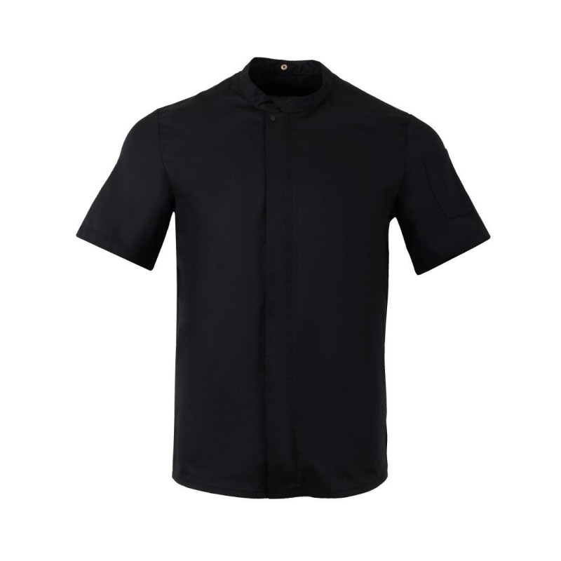 Veste de cuisinier en maille à manches courtes Southside Harlem noire S BA115-S Southside Veste de cuisinier en maille à manches courtes Southside Harlem noire S BA115-S Southside