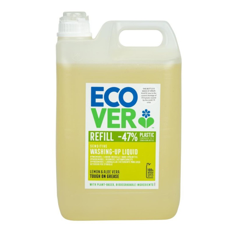 Liquide vaisselle concentré citron et aloe vera Ecover 5L GG203 Ecover