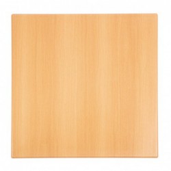Plateau de table carré Bolero effet hêtre 600mm GG634 Bolero