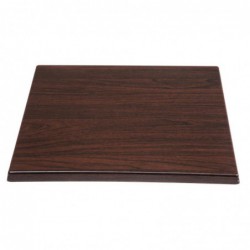 Plateau de table carré Bolero marron foncé 600mm GG635 Bolero