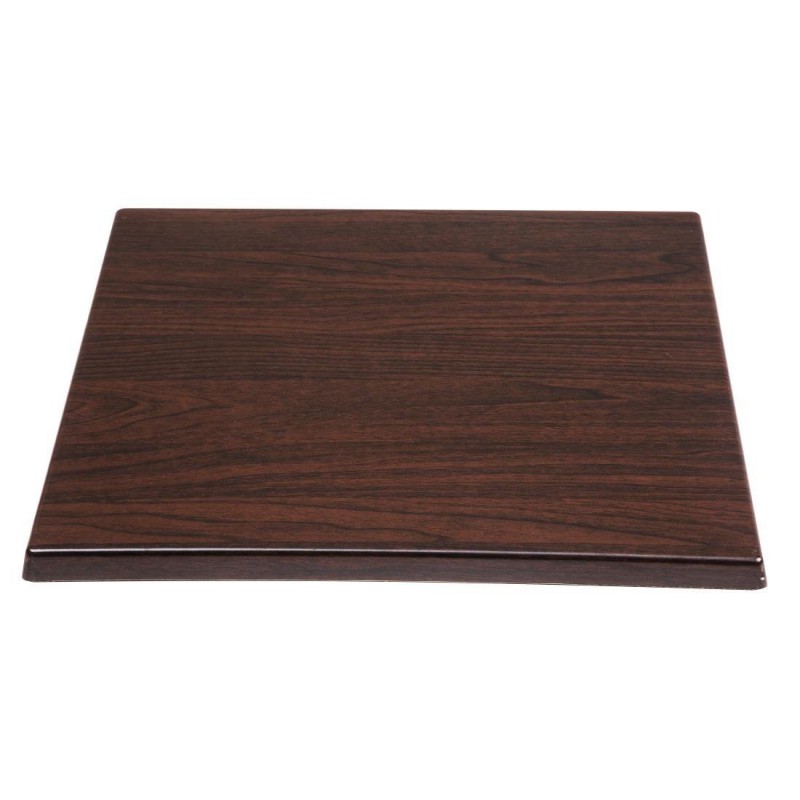 Plateau de table carré Bolero marron foncé 600mm GG635 Bolero Plateau de table carré Bolero marron foncé 600mm GG635 Bolero