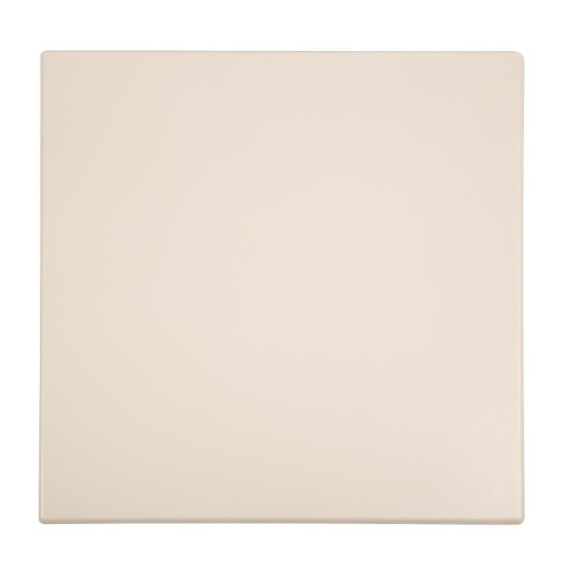 Plateau de table carré Bolero blanc cassé 600mm GG637 Bolero Plateau de table carré Bolero blanc cassé 600mm GG637 Bolero