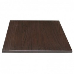 Plateau de table carré Bolero marron foncé 700mm GG639 Bolero