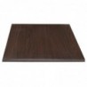 Plateau de table carré Bolero marron foncé 700mm GG639 Bolero