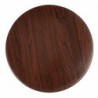 Plateau de table rond Bolero 600mm marron foncé GG643 Bolero