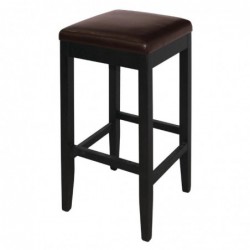 Tabourets de bar haut en simili cuir Bolero marron foncé (Lot de 2) GG649 Bolero