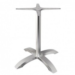 Pied de table 4 branches Bolero aluminium brossé GG660 Bolero