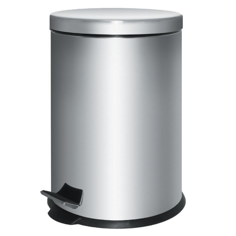 Poubelle à pédale en acier inoxydable 5L GG976 Bolero Poubelle à pédale en acier inoxydable 5L GG976 Bolero