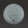 Couvercles compostables CPLA pour gobelets boissons chaudes Vegware 34 cl / 45