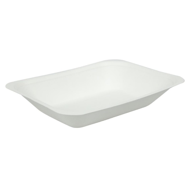 Barquettes à frites compostables en bagasse Vegware 175mm (Lot de 500) GH025 Vegware Barquettes à frites compostables en bagasse Vegware 175mm (Lot de 500) GH025 Vegware