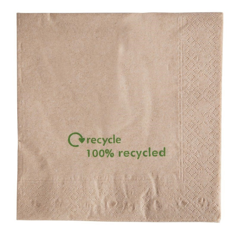 Serviettes double épaisseur en papier recyclé (Lot de 2000) GH031 Swantex