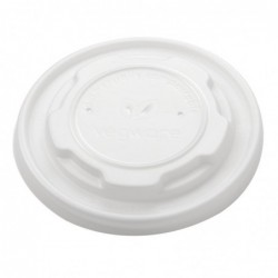 Couvercles plats compostables en CPLA Vegware 230 ml (x1000) GH166 Vegware