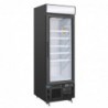 Vitrine réfrigérée négative avec caisson lumineux Polar Série G 412L noire GH428 Polar