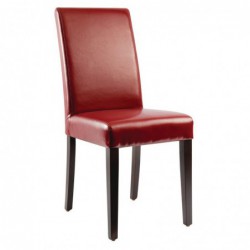 Chaises en simili cuir Bolero rouges (Lot de 2) GH443 Bolero