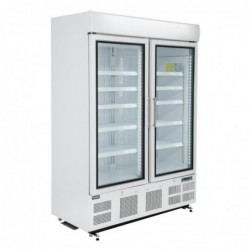 Vitrine réfrigérée négative deux portes avec bandeau lumineux Polar Série G 920L GH507 Polar