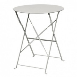 Table de terrasse en acier Bolero grise GH556 Bolero