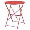 Table de terrasse en acier Bolero rouge GH560 Bolero