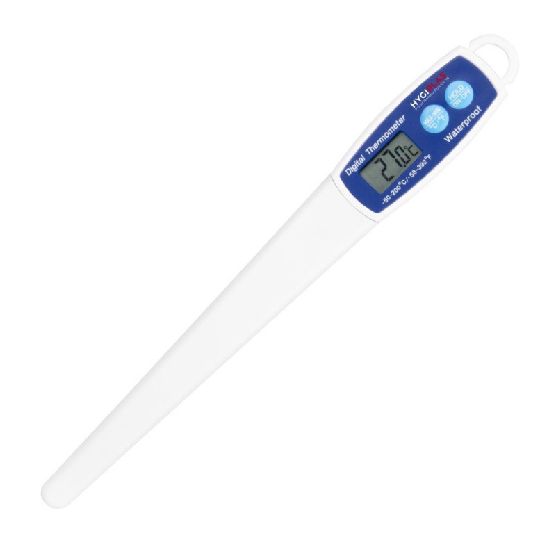 Thermomètre numérique résistant à l'eau Hygiplas GH628 Hygiplas Thermomètre numérique résistant à l'eau Hygiplas GH628 Hygiplas