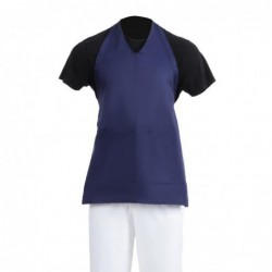 Tablier serveur col en V Whites bleu marine BB137 Whites Chefs Clothing