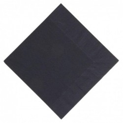 Serviettes snacking ouate noires compostables Duni 330mm (lot de 1000) GJ107 Duni