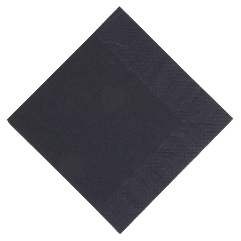 Serviettes snacking ouate noires compostables Duni 330mm (lot de 1000) GJ107 Duni Serviettes snacking ouate noires compostables Duni 330mm (lot de 1000) GJ107 Duni