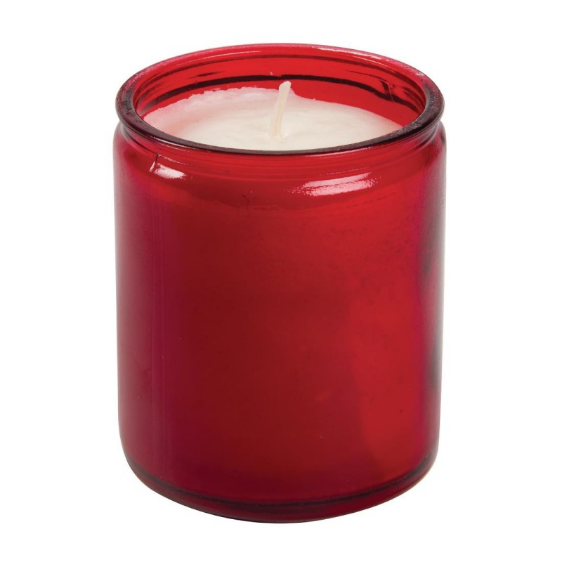 Bougies-verre Bolsius Starlight rouges (lot de 8) GJ468 Bolsius Bougies-verre Bolsius Starlight rouges (lot de 8) GJ468 Bolsius