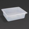 Bac en polypropylène  GN1/2 100mm Vogue (Lot de 4) GJ515 Vogue