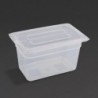 Bacs en polypropylène  GN1/4 150mm Vogue (Lot de 4) GJ524 Vogue