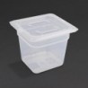 Bac en polypropylène  GN1/6 150mm Vogue (Lot de 4) GJ527 Vogue