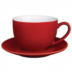 Tasses à cappuccino Olympia Café rouges 340 ml (lot de 12) GK076 Olympia