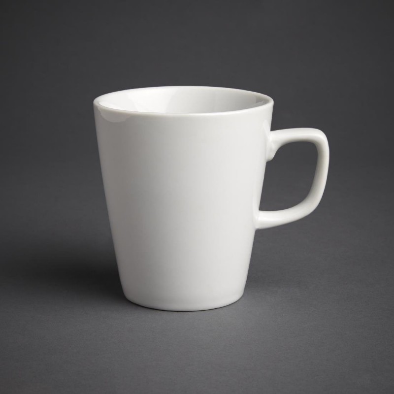 Tasses mugs à café latte Olympia Athena 397ml (Lot de 12) GK812 Olympia Tasses mugs à café latte Olympia Athena 397ml (Lot de 12) GK812 Olympia