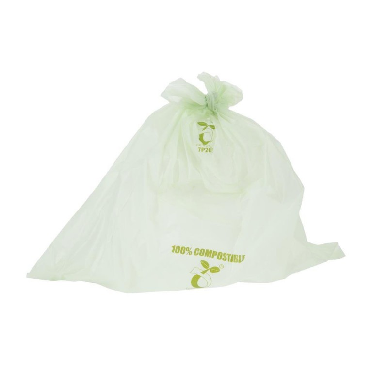 Petits sacs poubelle compostables Jantex 10L GK890 Jantex Petits sacs poubelle compostables Jantex 10L GK890 Jantex
