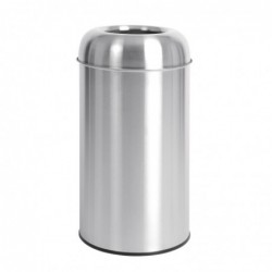 Poubelle dome inox ouverte Bolero 40L GK972 Bolero