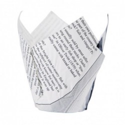 Cornets à frites antigraisse motif papier journal (lot de 1100) GK973 Chevler