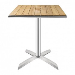 Table bistro carrée plateau basculant frêne Bolero 600mm GK991 Bolero
