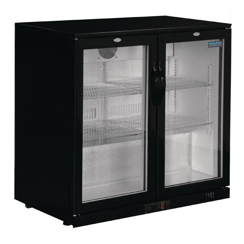 Arrière-bar deux portes pivotantes Polar Série G noir 208L GL002 Polar Arrière-bar deux portes pivotantes Polar Série G noir 208L GL002 Polar