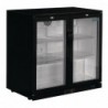 Arrière-bar deux portes pivotantes Polar Série G noir 208L GL002 Polar