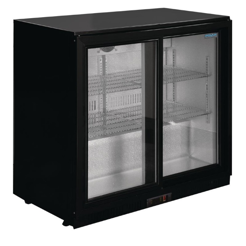 Arrière-bar deux portes coulissantes Polar Série G noir 208L GL003 Polar Arrière-bar deux portes coulissantes Polar Série G noir 208L GL003 Polar