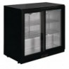 Arrière-bar deux portes coulissantes Polar Série G noir 208L GL003 Polar